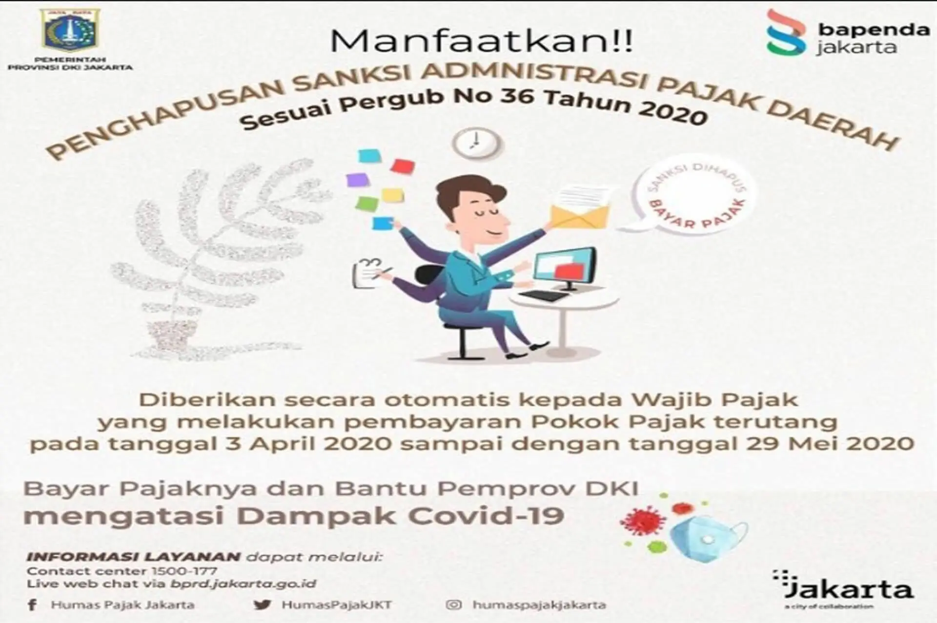 bebas denda pajak-covid-19